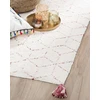Beliani Kilimas SAKARYA baltas 80 x 150 cm medvilninis