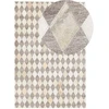 Beliani Kilimas SESLICE smėlio spalvos 140 x 200 cm iš natūralios odos