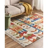 Beliani Kiliminis kilimas KAGHSI spalvotas 140 x 200 cm vilnos