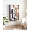 Beliani Knygų lentyna ALMA 122 cm ruda / juoda