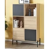 Beliani Knygų lentyna MOINES 135 cm ruda/juoda