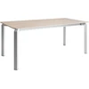 Beliani Konferencinis stalas FELETTO 90 cm 180 cm akmens imitacijos travertino efektas