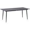 Beliani Konferencinis stalas TOLENTINO 90 cm 180 cm pilko marmuro