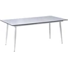 Beliani Konferencinis stalas TOLENTINO 90 cm 180 cm, travertino efektas