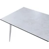 Beliani Konferencinis stalas TOLENTINO 90 cm 180 cm, travertino efektas