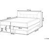 Beliani Kontinentinė lova Welur MARQUISE 160 x 200 cm smėlio spalvos