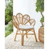 Beliani Krėslas FLORENTINE II Rattan natūralus