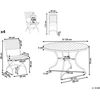 Beliani LASCARI 4 vietų lauko baldų komplektas, šviesiai rudas, akacijos mediena, sulankstomas