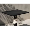 Beliani Lauko baro stalas LEMNOS 60 cm 60 cm Juodas