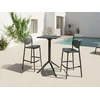 Beliani Lauko baro stalas LEMNOS 60 cm 60 cm Juodas