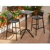 Beliani Lauko baro stalas LEMNOS 60 cm 60 cm Juodas