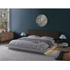 Beliani LED Boucle lova ZEN 160 x 200 cm balta