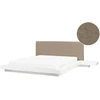 Beliani LED Boucle lova ZEN 160 x 200 cm balta