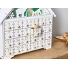 Beliani LED kalėdinė dekoracija MJOSA advento kalendorius 33 cm baltos spalvos