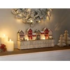Beliani LED kalėdinė dekoracija VISTERFLO, 24 cm, advento kalendorius, šviesiai rudas