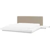 Beliani LED lova Boucle ZEN 180 x 200 cm balta