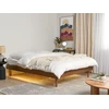 Beliani LED lova TOUCY 160 x 200 cm, ruda