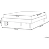 Beliani LED lova TOUCY 160 x 200 cm, ruda