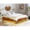 Beliani LED lova TOUCY 160 x 200 cm, ruda