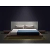 Beliani LED lova ZEN 160 x 200 cm ruda uosio spalvos