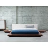 Beliani LED lova ZEN 160 x 200 cm ruda uosio spalvos