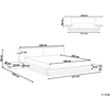 Beliani LED lova ZEN 180 x 200 cm, rudo uosio spalvos