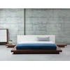 Beliani LED lova ZEN 180 x 200 cm, rudo uosio spalvos