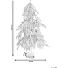 Beliani LED sodo dekoracija BIFROST 123 cm eglutė, smėlio spalvos