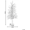 Beliani LED sodo dekoracija HAUGANES eglutė 190 cm smėlio spalvos