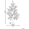 Beliani LED sodo dekoracija LAUGARAS, 150 cm, eglutė, žalia
