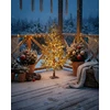 Beliani LED sodo dekoracija LAUGARAS, 150 cm, eglutė, žalia