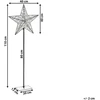 Beliani LED sodo dekoracija SANNAN žvaigždė 110 cm juoda