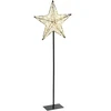 Beliani LED sodo dekoracija SANNAN žvaigždė 110 cm juoda