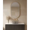 Beliani LED vonios veidrodis CHIDDES 60 cm 120 cm sidabrinis