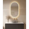 Beliani LED vonios veidrodis CHIDDES 60 cm 120 cm sidabrinis