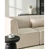 Beliani LEMVIG modulinė kampinė sofa 4 asmenims, kairinė, smėlio spalvos velvetas