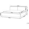 Beliani LINARDS lova 160 x 200 cm, pilka