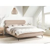 Beliani Lova Boucle LESSAY 160 x 200 cm smėlio pilkos spalvos