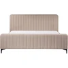 Beliani Lova Boucle LUNAN 180 x 200 cm smėlio-pilka