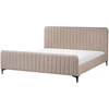 Beliani Lova Boucle LUNAN 180 x 200 cm smėlio-pilka