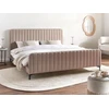 Beliani Lova Boucle LUNAN 180 x 200 cm smėlio-pilka