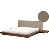 Beliani Lova Boucle ZEN 180 x 200 cm ruda uosio spalva