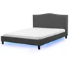 Beliani Lova MONTPELLIER 180 x 200 cm LED spalvota