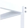 Beliani Lova su baldakimu Metal LESTARDS, 160 × 200 cm, balta