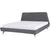 Beliani Lova VIENNE 180 x 200 cm Pilka