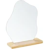 Beliani LOZERE pastatomas veidrodis 19 cm 22 cm bambukinis šviesiai rudas
