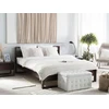 Beliani Medinė dvigulė lova GIULIA 160 x 200 cm, tamsiai ruda