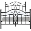 Beliani Metalinė lova ANTLIA 120 × 200 cm, juoda