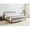Beliani Metalinė lova BREUILLET 180 x 200 cm Juoda