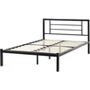 Beliani Metalinė lova CUSSET, 120 × 200 cm, juoda